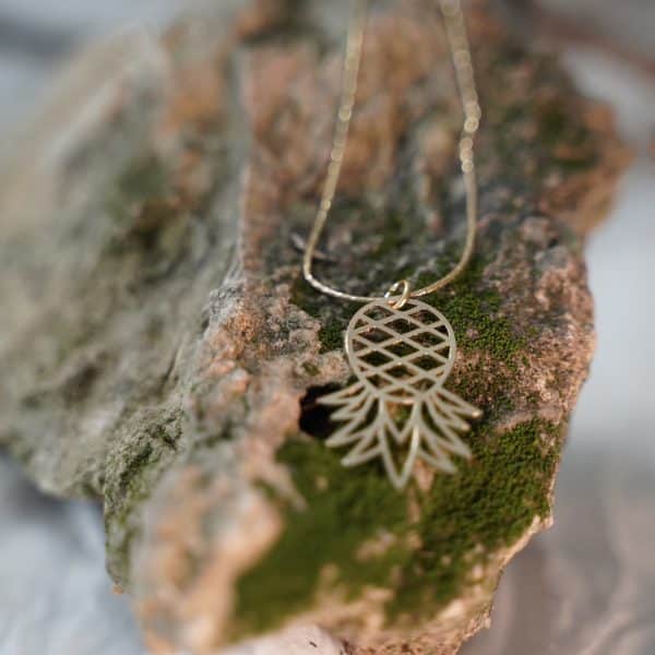 Pineapple Pendant Necklace, Minimalist Symbol Jewelry, Lifestyle Necklace, Elegant Pineapple Charm