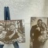 Laser engraved photo on stainless steel plaque