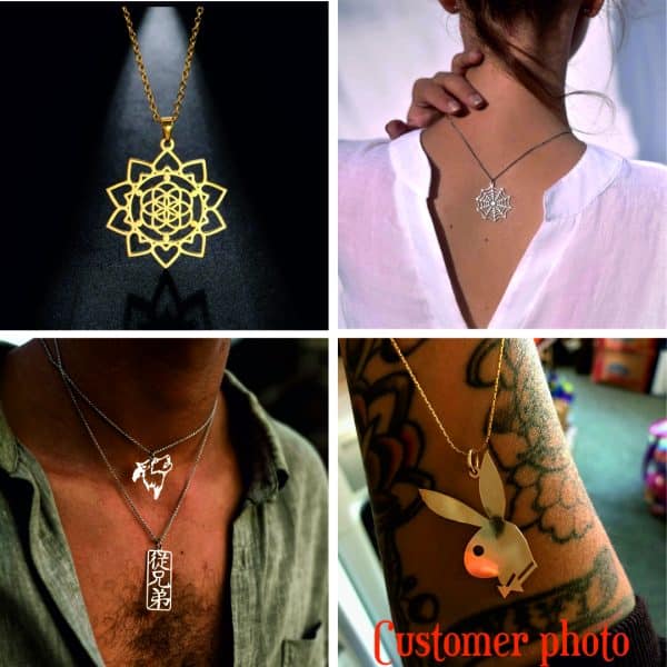 Create Your Own Unique Pendant – Custom Jewelry with any Name, Logo, Symbol & Own Designs