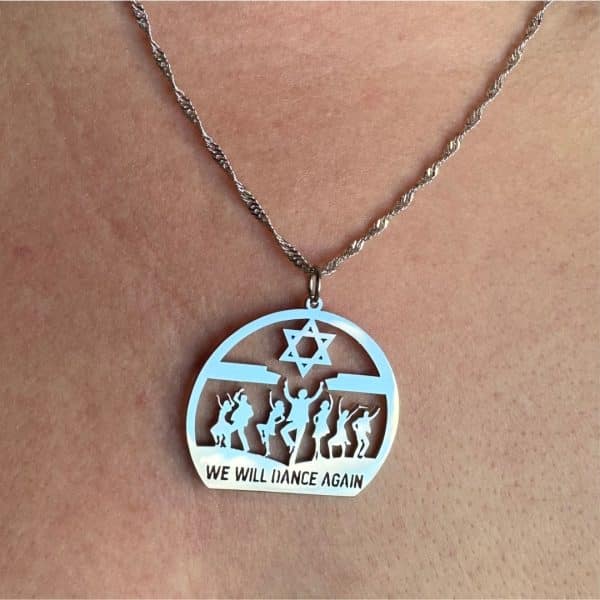 We Will Dance Again Necklace, Star of David Pendant, Israeli Symbol Jewelry, Meaningful Necklace