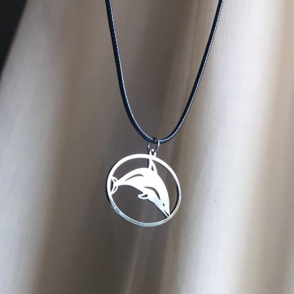 Dolphin Necklace – Minimalist Ocean Pendant, Marine Animal Jewelry for Her & Him
