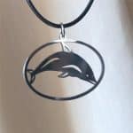 Dolphin Necklace – Minimalist Ocean Pendant, Marine Animal Jewelry for Her & Him