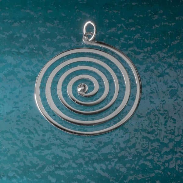 Spiral Necklace – Minimalist Swirl Pendant, Symbol of Growth & Energy, Celtic symbol