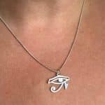 Eye of Horus Necklace – Egyptian Eye (Udjat) Pendant, Eye of Ra Symbol, Ancient Egyptian Art Jewelry