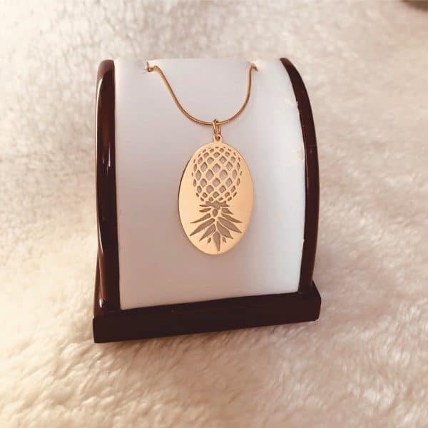 Upside Down Pineapple Necklace – Swinger Symbol, Gold Filled Pendant